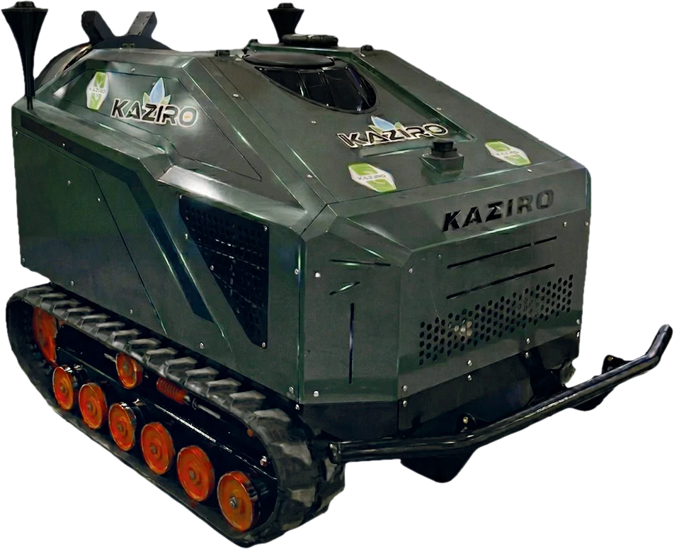 KAZIRO KRB-600 robotunun bileşenleri — gerçek ürün fotoğrafı